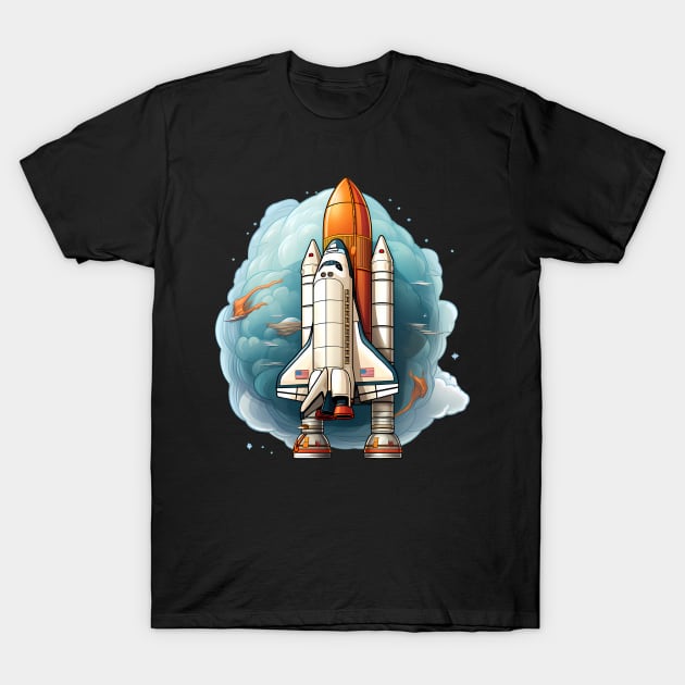 AI Designed Rocketship T-Shirt by Keciu's Shop